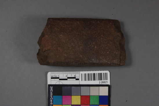 Hearst Museum object titled Axe fragment, accession number 2-20823, described as Adze, broken