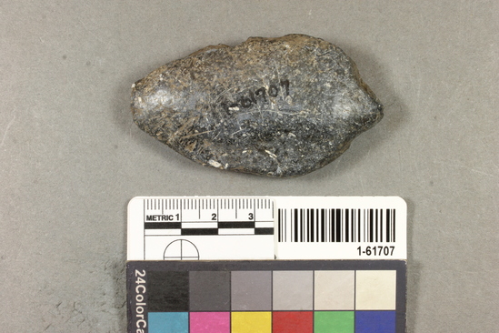 Hearst Museum object titled Pebble, accession number 1-61707, described as steatite pebble