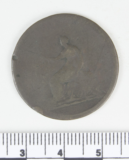 Hearst Museum object titled Coin, accession number 7-3868, no description available.