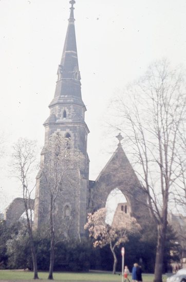 Hearst Museum object titled Color slide, accession number 25-27391, described as Partially standing cathedral