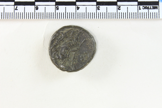 Hearst Museum object titled Coin: billon tetradrachm, accession number 6-22560, described as Head of Hadrian, l., laureate