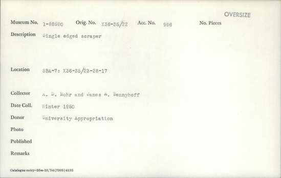 Documentation associated with Hearst Museum object titled Fishhook, accession number L-12883, described as Abalone shell