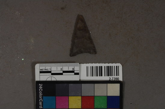 Hearst Museum object titled Projectile point, accession number 2-7390, described as Arrow point.