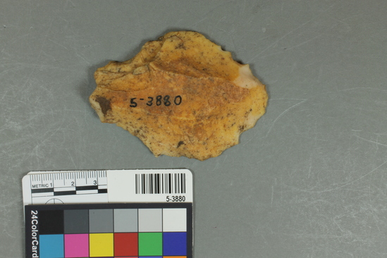 Hearst Museum object titled Flake, accession number 5-3880, described as Chert primary flake