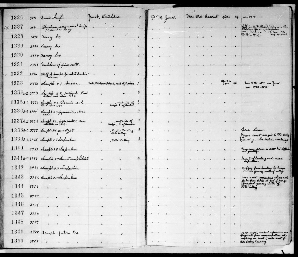 Documentation associated with Hearst Museum object titled Deerskin, accession number 1-1332, described as Dressed and stuffed.