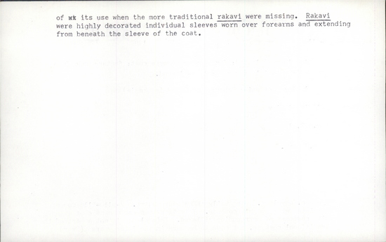 Documentation associated with Hearst Museum object titled Blouse, accession number 7-5118, described as Woman’s blouse (bluska); for wearing under a coat; factory made from synthetic material (rayon?); long-sleeved