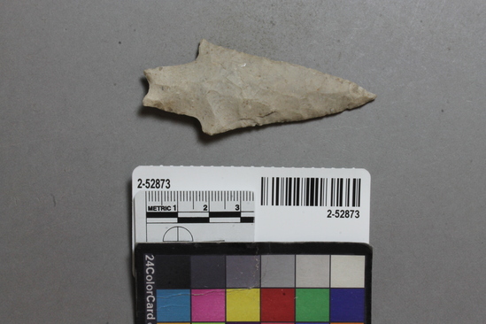 Hearst Museum object titled Projectile point, accession number 2-52873, described as Projectile point