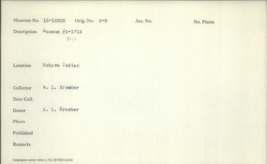 Documentation associated with Hearst Museum object titled Black-and-white negative, accession number 15-16805, no description available.