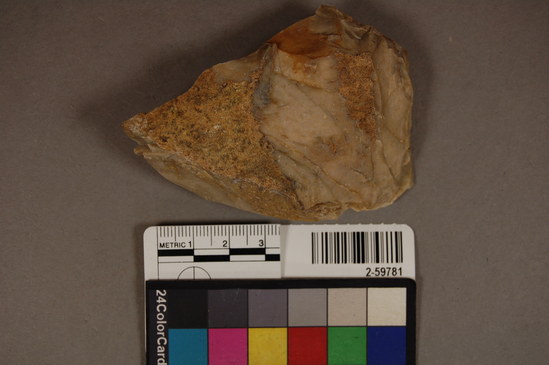 Hearst Museum object titled Handaxe, accession number 2-59781, described as No description given on catalog card.