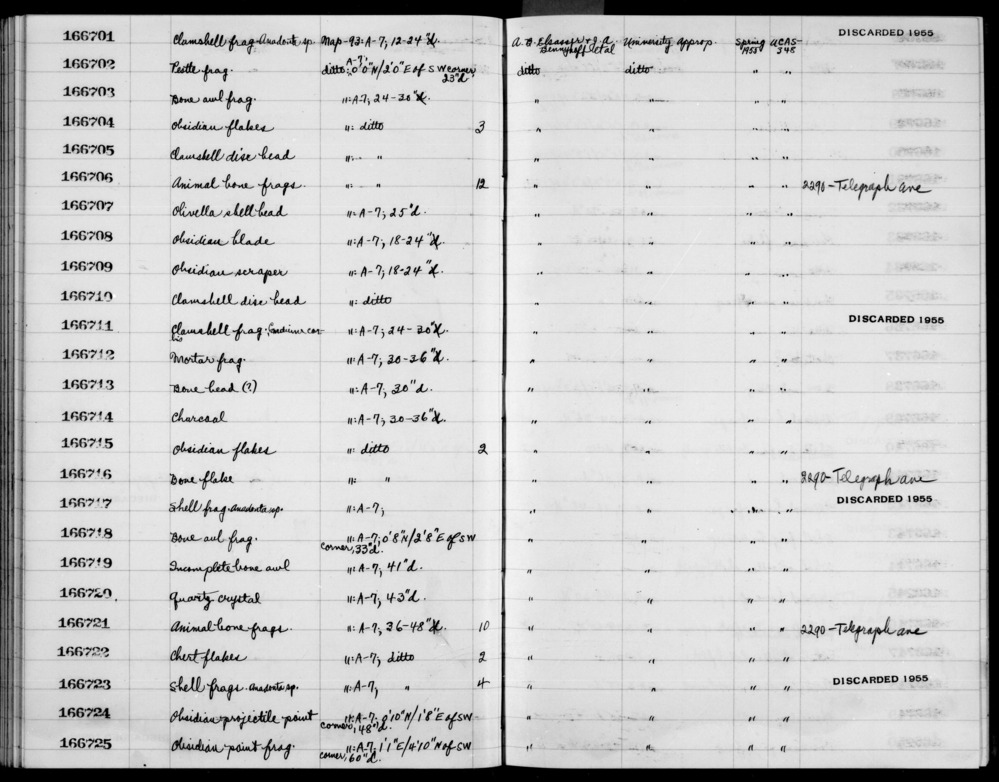 Documentation associated with Hearst Museum object titled Calcaneum frag, l, accession number 1-166706.5, no description available.