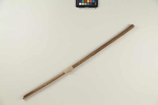 Hearst Museum object titled Stick, accession number 6-14104, described as Stick, smoothed; length 29.5 inches.