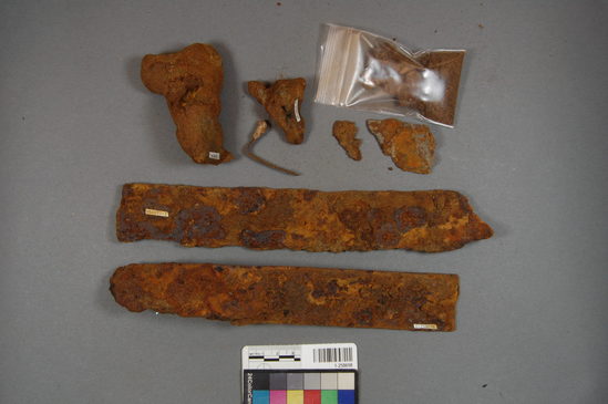 Hearst Museum object titled Metal fragments, accession number 1-258698, described as No description given on catalog card