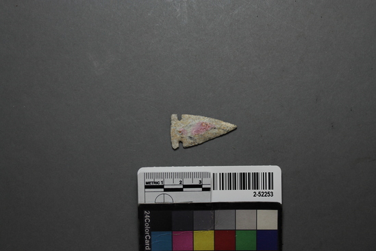 Hearst Museum object titled Projectile point, accession number 2-52253, described as Projectile point