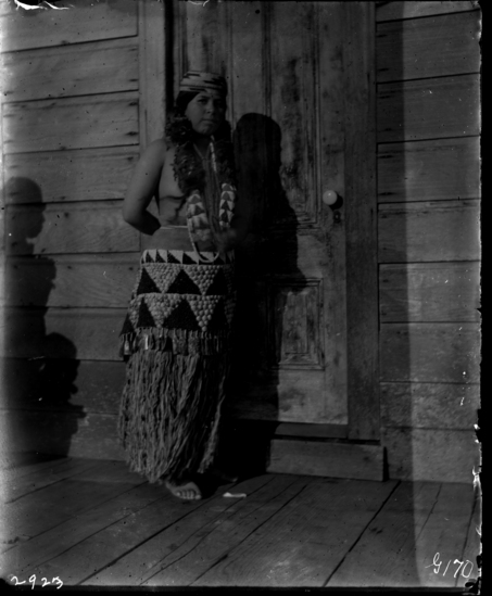 Hearst Museum object 1 of 3 titled Black-and-white negative, accession number 15-2923, described as Girl