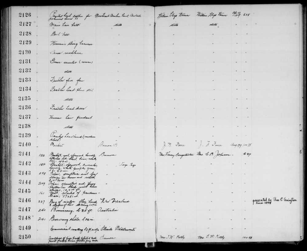 Documentation associated with Hearst Museum object titled Mat/rug roll, accession number 11-2145, described as Mat; plaited of pandanus leaves.