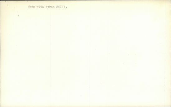 Documentation associated with Hearst Museum object titled Blouse, accession number 7-5118, described as Woman’s blouse (bluska); for wearing under a coat; factory made from synthetic material (rayon?); long-sleeved