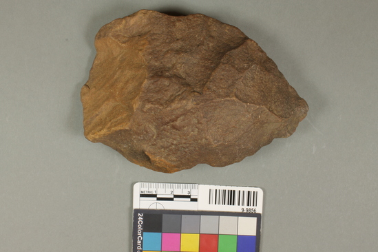 Hearst Museum object titled Handaxe, accession number 9-9856, described as Handaxe