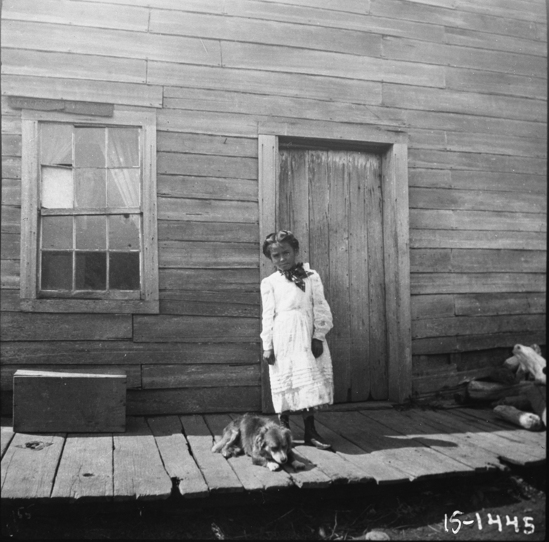 Hearst Museum object titled Black-and-white negative, accession number 15-1445, described as Yurok child