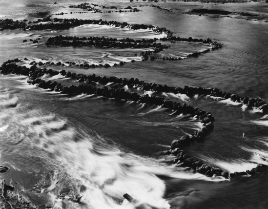 Hearst Museum object titled Black-and-white photograph, accession number 13-2212, described as Aboriginal fisheries without surroundings; Darling River.