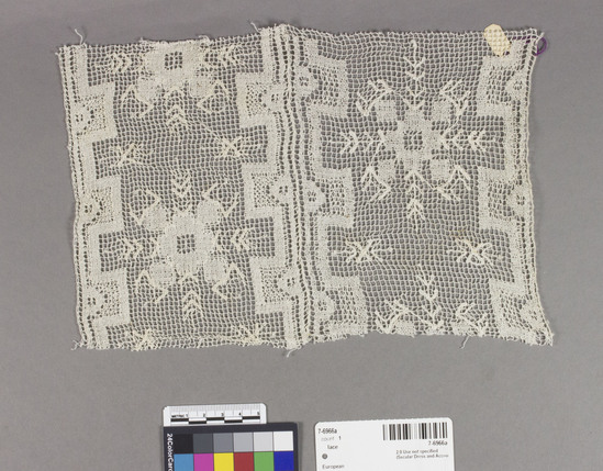 Hearst Museum object titled Lace, accession number 7-6966a, no description available.