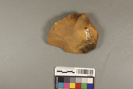 Hearst Museum object titled Handaxe, accession number 9-18362, described as Handaxe