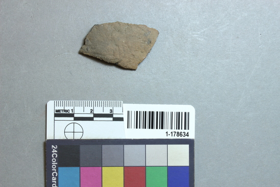 Hearst Museum object titled Potsherd, accession number 1-178634, described as Rim.