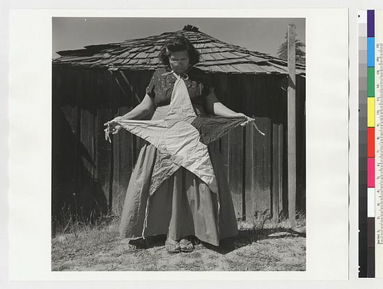 Hearst Museum object titled Black-and-white negative, accession number 15-20201, described as Essie Parrish with costume no. 12