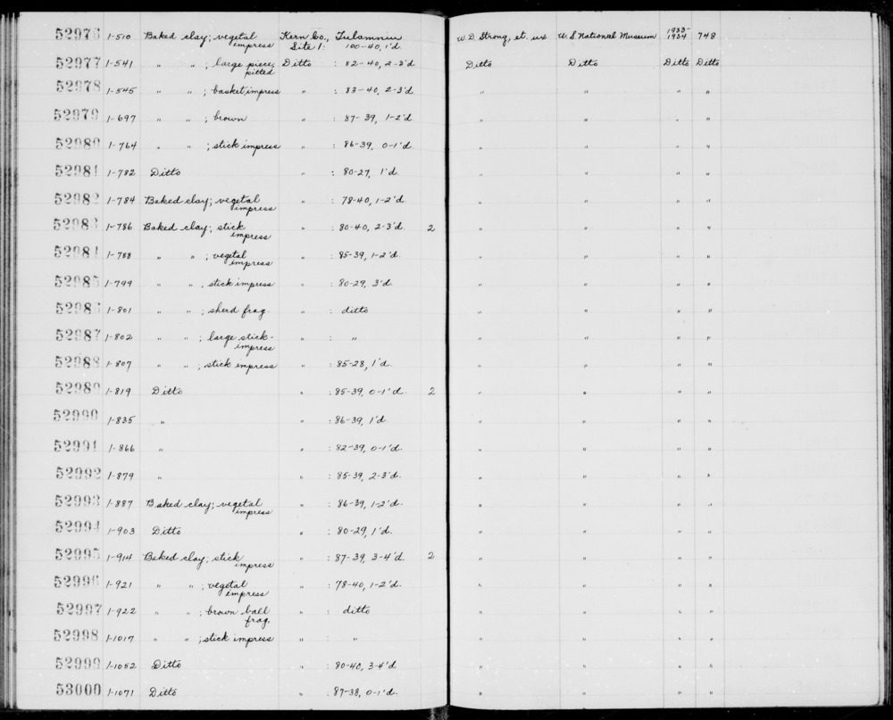 Documentation associated with Hearst Museum object titled Baked clay, accession number 1-52997, described as Brown ball fragment