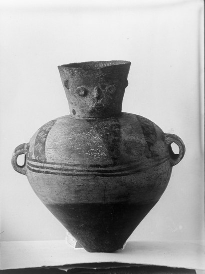 Hearst Museum object titled Black-and-white negative, accession number 15-2398, described as Painted pitcher 3789