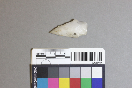 Hearst Museum object titled Projectile point, accession number 2-50252, described as Projectile point