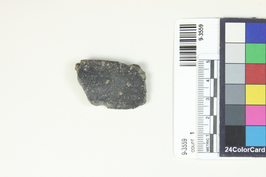 Hearst Museum object titled Potsherd, accession number 9-3559, described as Potsherd, rim fragment