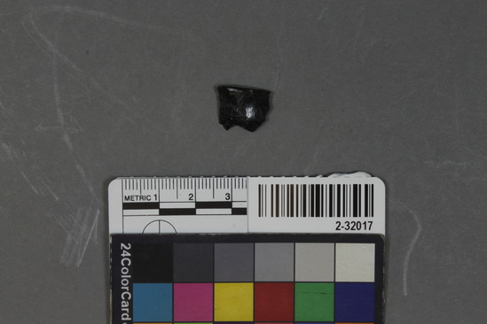 Hearst Museum object titled Point fragment, accession number 2-32017, described as Obsidian.