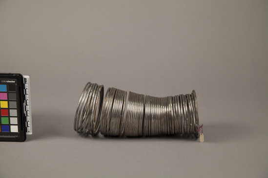 Hearst Museum object titled Armlet, accession number 5-799c, described as coiled wire armlet