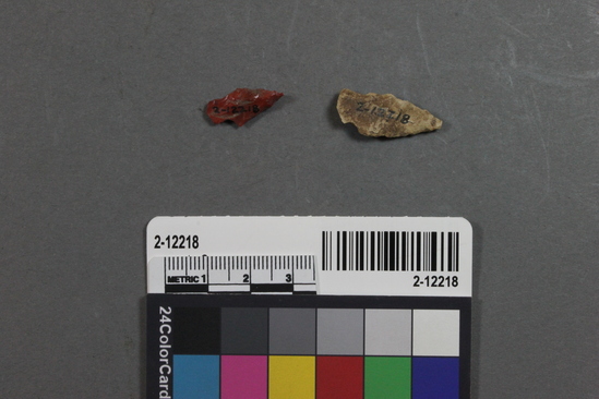 Hearst Museum object titled Points, accession number 2-12218, described as flint points