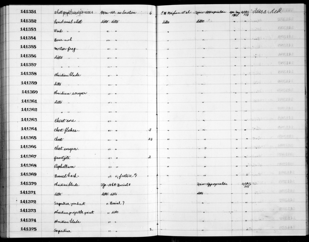 Documentation associated with Hearst Museum object titled Wood, accession number 1-141353, described as wood.