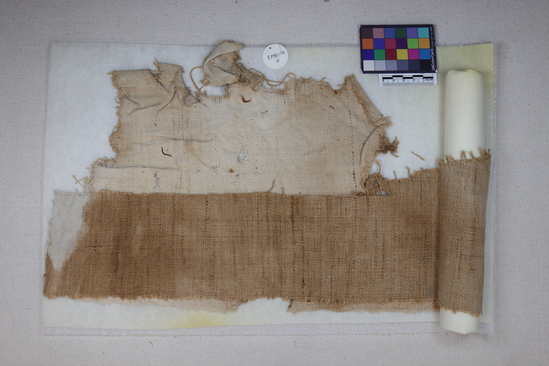 Hearst Museum object titled Textile fragment, accession number 16-18663, no description available.