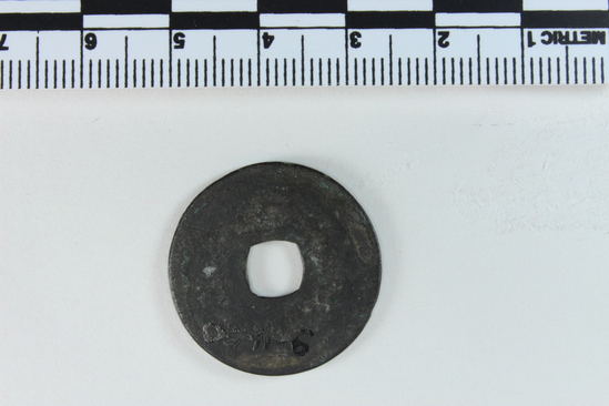 Hearst Museum object titled Coin, accession number 9-420, described as Coin; Saiso Genpo, 1102