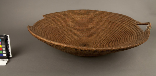 Hearst Museum object 1 of 2 titled Basket, accession number 2-18274, described as Coiled, concave.