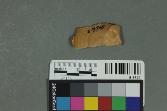 Hearst Museum object 2 of 2 titled Knife, accession number 6-9725, described as Flint knife