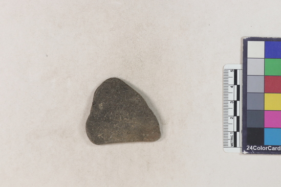 Hearst Museum object 16 of 160 titled Potsherd, accession number 16-8191, described as Potsherd: rims Section of Manta on beach currently inhabited. Numbers  8111 to 8194 are sherds picked up on beach at low tide.