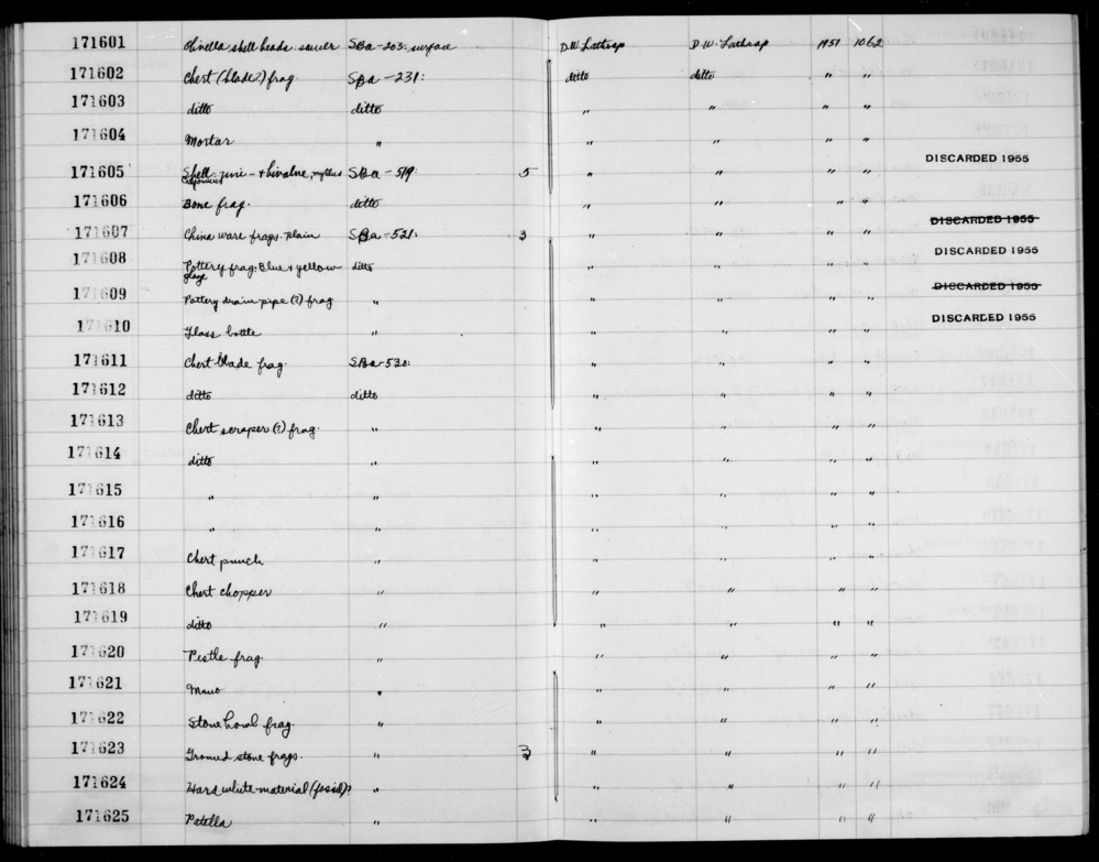 Documentation associated with Hearst Museum object titled Beads, accession number 1-171601, described as Olivella shell beads; saucer