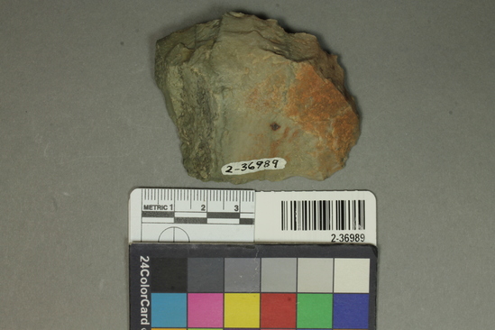 Hearst Museum object titled Core, accession number 2-36989, described as Plano-covex scraper; chert