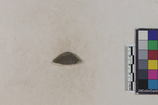 Hearst Museum object 180 of 183 titled Potsherd, accession number 16-8192, described as Potsherd: bodys Section of Manta on beach currently inhabited. Numbers  8111 to 8194 are sherds picked up on beach at low tide.