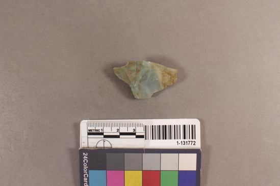 Hearst Museum object titled Scraper, accession number 1-131772, described as Chert scraper.