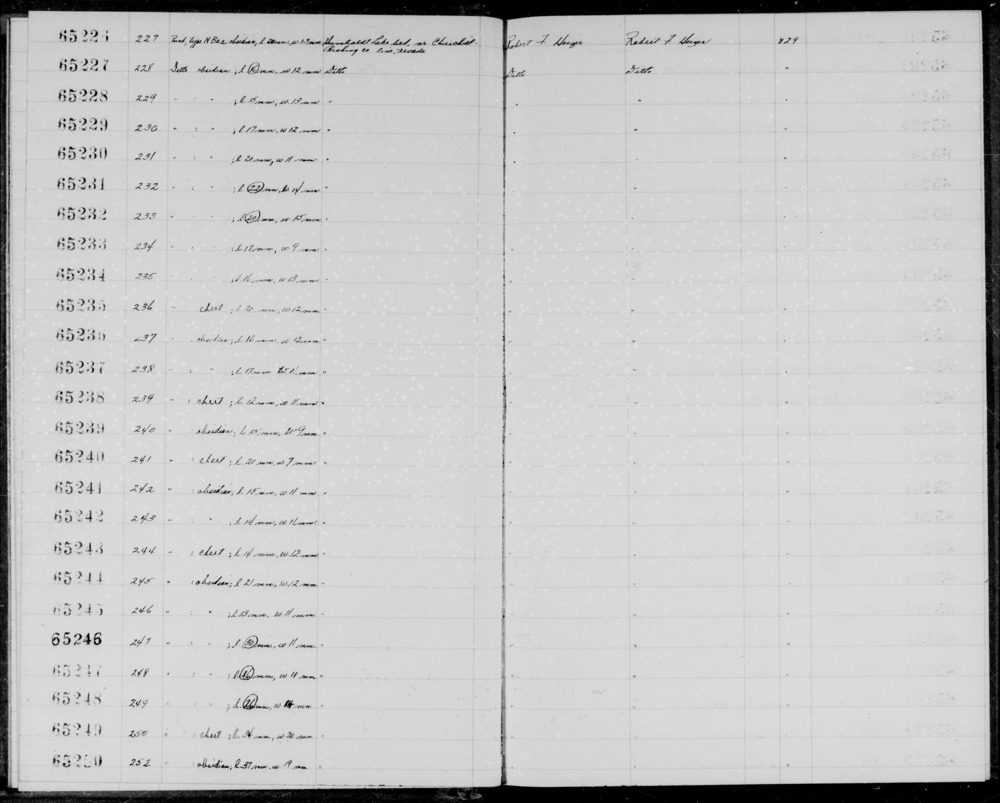 Documentation associated with Hearst Museum object titled Point, accession number 1-65233, described as Obsidian. Type NBa-2.