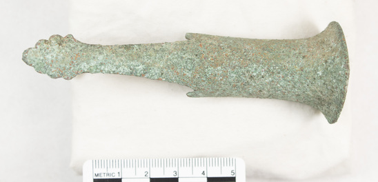 Hearst Museum object titled Chair shoe, accession number 8-2225, described as Hind foot shoe of a chair