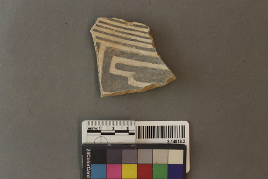 Hearst Museum object titled Potsherd, accession number 2-14818.2, no description available.