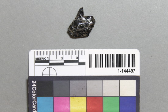 Hearst Museum object titled Projectile point base, accession number 1-144497, described as Obsidian.