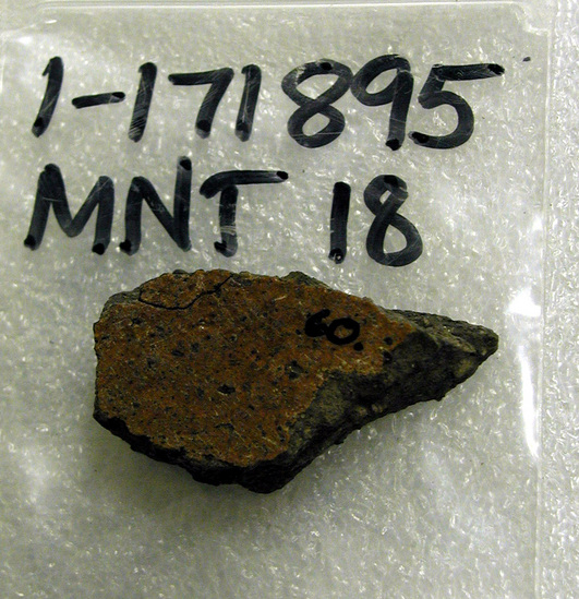 Hearst Museum object titled Potsherd, accession number 1-171895, described as Mexican earthenware.