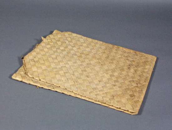 Hearst Museum object titled Bag, accession number 10-40, described as Bag of diagonal checker-work; buri fibre; ca. 34 inches long.